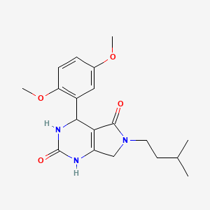 4-(2,5-dimethoxyphenyl)-6-isopentyl-3,4,6,7-tetrahydro-1H-pyrrolo[3,4-d]pyrimidine-2,5-dione
