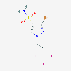 3-Bromo-1-(3,3,3-trifluoropropyl)pyrazole-4-sulfonamide