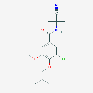 3-chloro-N-(1-cyano-1-methylethyl)-5-methoxy-4-(2-methylpropoxy)benzamide