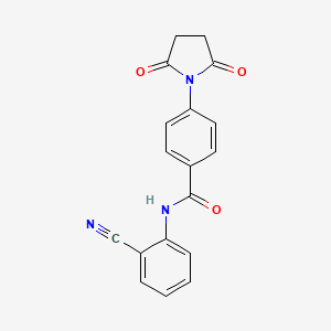 N-(2-cyanophenyl)-4-(2,5-dioxopyrrolidin-1-yl)benzamide