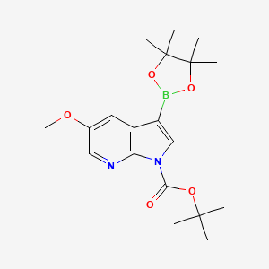 Tert-butyl 5-methoxy-3-(4,4,5,5-tetramethyl-1,3,2-dioxaborolan-2-YL)-1H-pyrrolo[2,3-B]pyridine-1-carboxylate