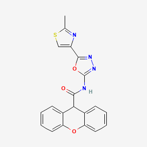 N-(5-(2-methylthiazol-4-yl)-1,3,4-oxadiazol-2-yl)-9H-xanthene-9-carboxamide