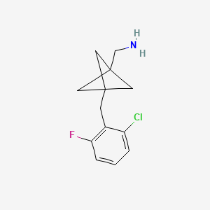 [3-[(2-Chloro-6-fluorophenyl)methyl]-1-bicyclo[1.1.1]pentanyl]methanamine