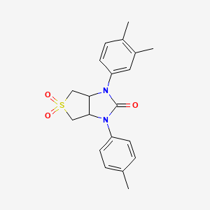 molecular formula C20H22N2O3S B2621939 1-(3,4-dimethylphenyl)-3-(4-methylphenyl)tetrahydro-1H-thieno[3,4-d]imidazol-2(3H)-one 5,5-dioxide CAS No. 879929-34-7