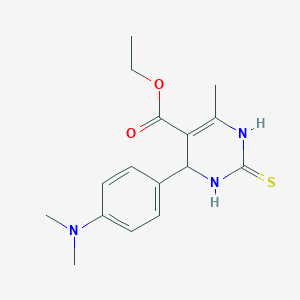 Ethyl 4-[4-(dimethylamino)phenyl]-6-methyl-2-thioxo-1,2,3,4-tetrahydropyrimidine-5-carboxylate