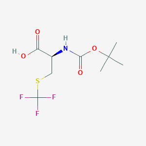 (R)-2-((tert-Butoxycarbonyl)amino)-3-((trifluoromethyl)thio)propanoic acid