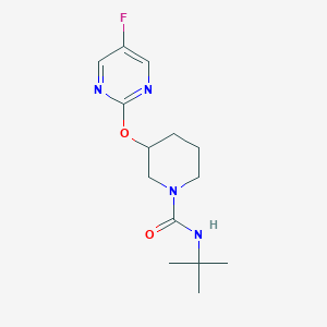 N-(tert-butyl)-3-((5-fluoropyrimidin-2-yl)oxy)piperidine-1-carboxamide