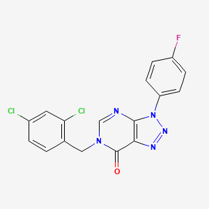 6-[(2,4-Dichlorophenyl)methyl]-3-(4-fluorophenyl)triazolo[4,5-d]pyrimidin-7-one