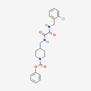 Phenyl 4-((2-((2-chlorobenzyl)amino)-2-oxoacetamido)methyl)piperidine-1-carboxylate