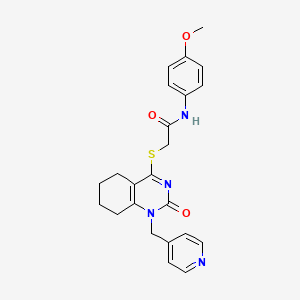 N-(4-methoxyphenyl)-2-((2-oxo-1-(pyridin-4-ylmethyl)-1,2,5,6,7,8-hexahydroquinazolin-4-yl)thio)acetamide