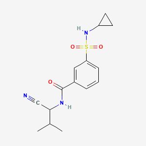 N-(1-cyano-2-methylpropyl)-3-(cyclopropylsulfamoyl)benzamide