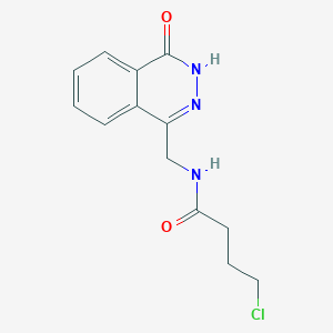 4-chloro-N-[(4-oxo-3H-phthalazin-1-yl)methyl]butanamide