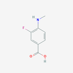 molecular formula C8H8FNO2 B2622015 3-Fluoro-4-(methylamino)benzoic acid CAS No. 1248597-55-8