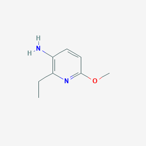 molecular formula C8H12N2O B2622016 2-Ethyl-6-methoxypyridin-3-amine CAS No. 1616415-91-8
