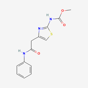 molecular formula C13H13N3O3S B2622019 Methyl (4-(2-oxo-2-(phenylamino)ethyl)thiazol-2-yl)carbamate CAS No. 946313-49-1