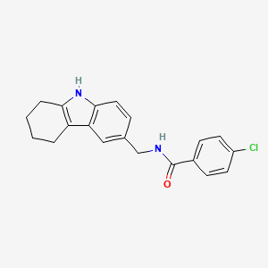 4-chloro-N-((2,3,4,9-tetrahydro-1H-carbazol-6-yl)methyl)benzamide