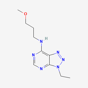 molecular formula C10H16N6O B2622024 3-ethyl-N-(3-methoxypropyl)triazolo[4,5-d]pyrimidin-7-amine CAS No. 899978-35-9