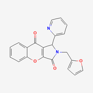 2-(Furan-2-ylmethyl)-1-(pyridin-2-yl)-1,2-dihydrochromeno[2,3-c]pyrrole-3,9-dione