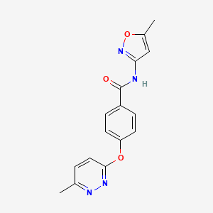 N-(5-methylisoxazol-3-yl)-4-((6-methylpyridazin-3-yl)oxy)benzamide