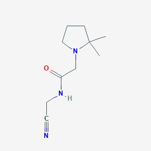 molecular formula C10H17N3O B2622031 N-(cyanomethyl)-2-(2,2-dimethylpyrrolidin-1-yl)acetamide CAS No. 1375230-57-1