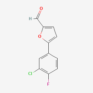 5-(3-Chloro-4-fluorophenyl)furan-2-carbaldehyde