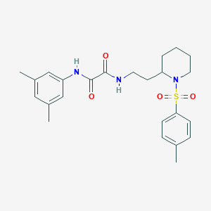 N1-(3,5-dimethylphenyl)-N2-(2-(1-tosylpiperidin-2-yl)ethyl)oxalamide