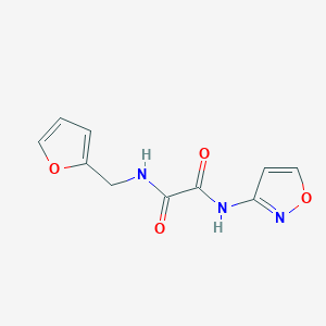 molecular formula C10H9N3O4 B2622045 N1-(furan-2-ylmethyl)-N2-(isoxazol-3-yl)oxalamide CAS No. 941980-41-2