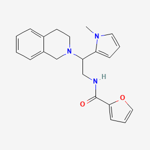 N-(2-(3,4-dihydroisoquinolin-2(1H)-yl)-2-(1-methyl-1H-pyrrol-2-yl)ethyl)furan-2-carboxamide