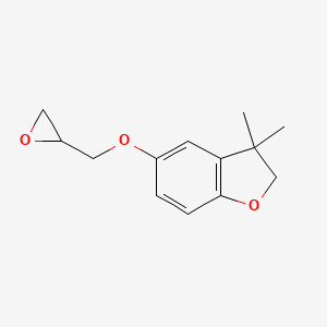 3,3-Dimethyl-5-(oxiran-2-ylmethoxy)-2H-1-benzofuran