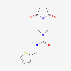 3-(2,5-dioxopyrrolidin-1-yl)-N-(thiophen-2-ylmethyl)azetidine-1-carboxamide