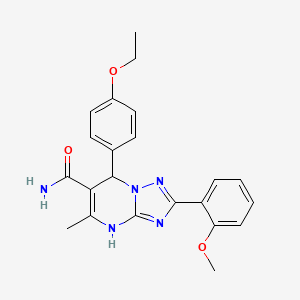 7-(4-Ethoxyphenyl)-2-(2-methoxyphenyl)-5-methyl-4,7-dihydro-[1,2,4]triazolo[1,5-a]pyrimidine-6-carboxamide