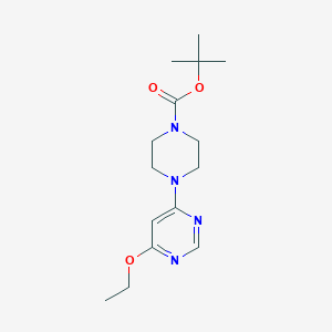 molecular formula C15H24N4O3 B2622076 Tert-butyl 4-(6-ethoxypyrimidin-4-yl)piperazine-1-carboxylate CAS No. 1353965-84-0