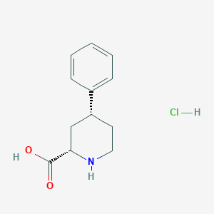 (2S,4R)-4-Phenylpiperidine-2-carboxylic acid;hydrochloride