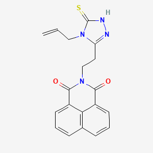 2-(2-(4-allyl-5-thioxo-4,5-dihydro-1H-1,2,4-triazol-3-yl)ethyl)-1H-benzo[de]isoquinoline-1,3(2H)-dione