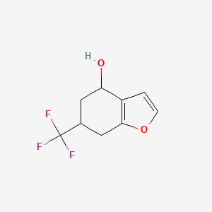 molecular formula C9H9F3O2 B2622093 6-(Trifluoromethyl)-4,5,6,7-tetrahydrobenzofuran-4-ol CAS No. 1420792-60-4