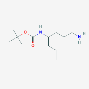 Tert-butyl N-(1-aminoheptan-4-yl)carbamate