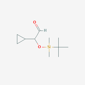 molecular formula C11H22O2Si B2622098 2-((tert-Butyldimethylsilyl)oxy)-2-cyclopropylacetaldehyde CAS No. 2168396-19-6