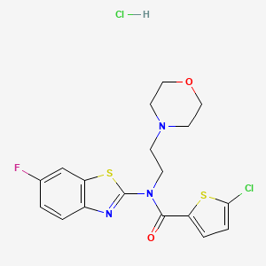 5-chloro-N-(6-fluorobenzo[d]thiazol-2-yl)-N-(2-morpholinoethyl)thiophene-2-carboxamide hydrochloride