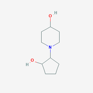 molecular formula C10H19NO2 B2622105 1-(2-Hydroxycyclopentyl)piperidin-4-ol CAS No. 1179169-20-0