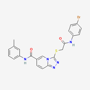 3-({[(4-bromophenyl)carbamoyl]methyl}sulfanyl)-N-(3-methylphenyl)-[1,2,4]triazolo[4,3-a]pyridine-6-carboxamide