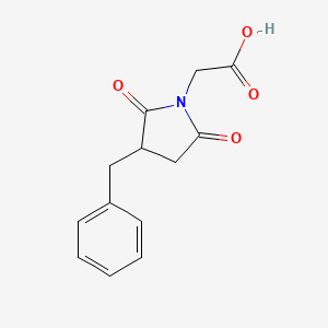 molecular formula C13H13NO4 B2622116 (3-Benzyl-2,5-dioxo-pyrrolidin-1-yl)-acetic acid CAS No. 332849-43-1