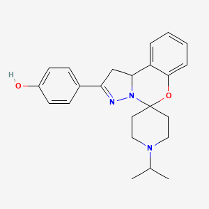 4-(1'-Isopropyl-1,10b-dihydrospiro[benzo[e]pyrazolo[1,5-c][1,3]oxazine-5,4'-piperidin]-2-yl)phenol