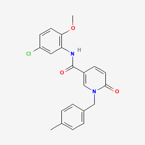 molecular formula C21H19ClN2O3 B2622144 N-(5-chloro-2-methoxyphenyl)-1-(4-methylbenzyl)-6-oxo-1,6-dihydropyridine-3-carboxamide CAS No. 899970-41-3