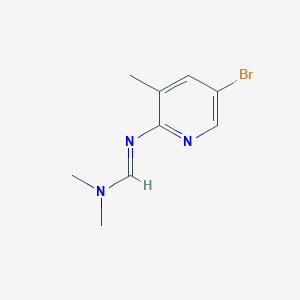 (E)-N'-(5-Bromo-3-methylpyridin-2-yl)-N,N-dimethylmethanimidamide