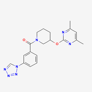(3-(1H-tetrazol-1-yl)phenyl)(3-((4,6-dimethylpyrimidin-2-yl)oxy)piperidin-1-yl)methanone
