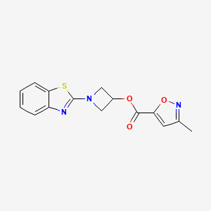 1-(Benzo[d]thiazol-2-yl)azetidin-3-yl 3-methylisoxazole-5-carboxylate