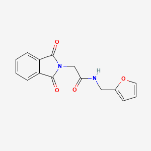molecular formula C15H12N2O4 B2622160 2-(1,3-dioxoisoindolin-2-yl)-N-(furan-2-ylmethyl)acetamide CAS No. 299950-85-9