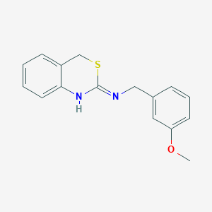 molecular formula C16H16N2OS B2622167 N-[(3-methoxyphenyl)methyl]-4H-3,1-benzothiazin-2-amine CAS No. 338396-13-7