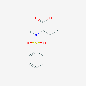 molecular formula C13H19NO4S B2622169 3-Methyl-2-(toluene-4-sulfonylamino)-butyric acid methyl ester CAS No. 21957-66-4