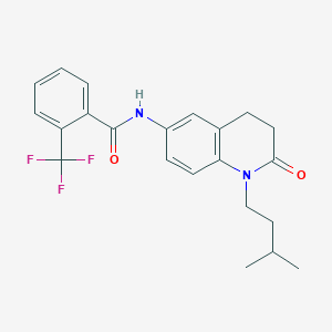 N-(1-isopentyl-2-oxo-1,2,3,4-tetrahydroquinolin-6-yl)-2-(trifluoromethyl)benzamide